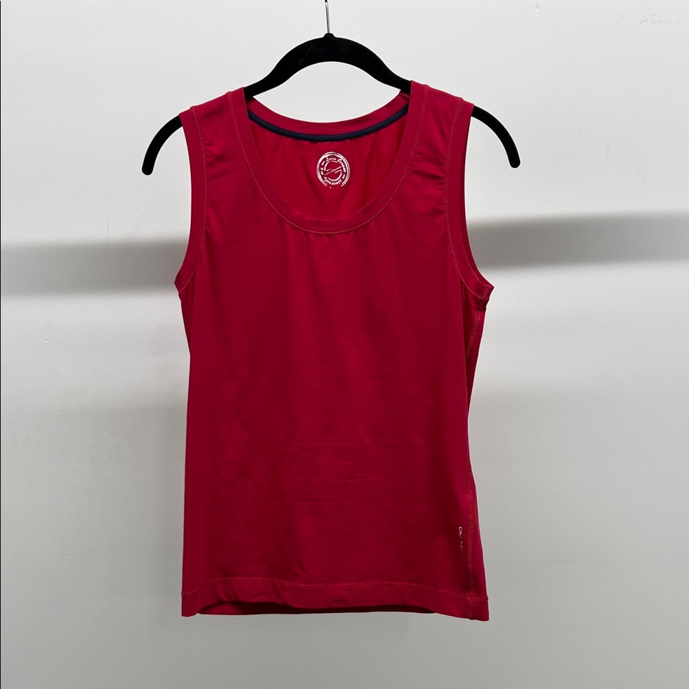 Pink Cotton Logo Tank Top